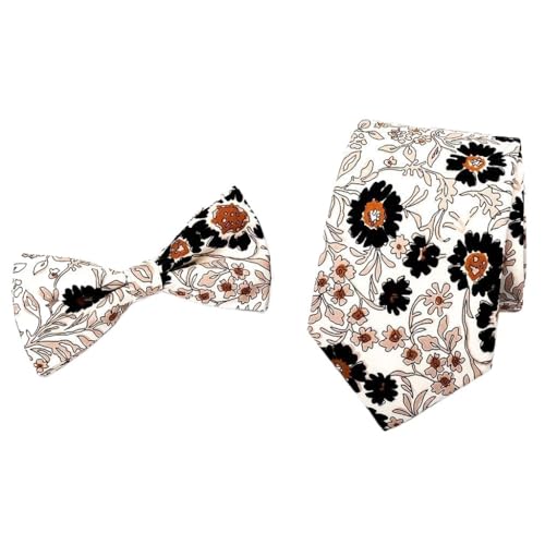 Corbata de algodón estampada para hombre casual