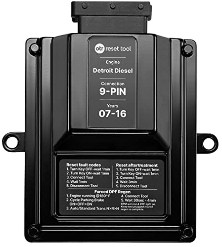 OTR Reset Tool Detroit Diesel 2007-2016, Forced DPF Regen, Reset Faults, Soot Level Very High, and Ash Accumulator, DD13 DD15 DD16
