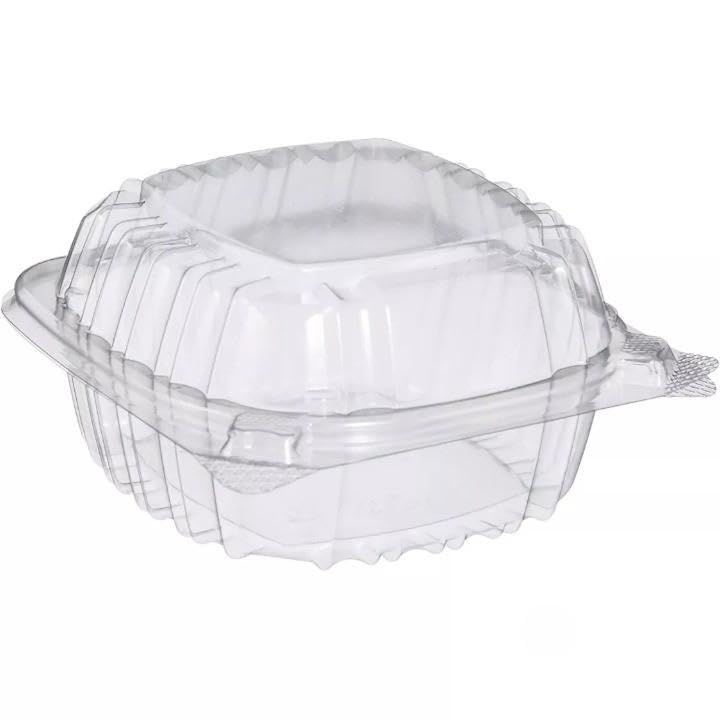 For Clear Hinged Lid Food Take Out Salad Snack Desserts