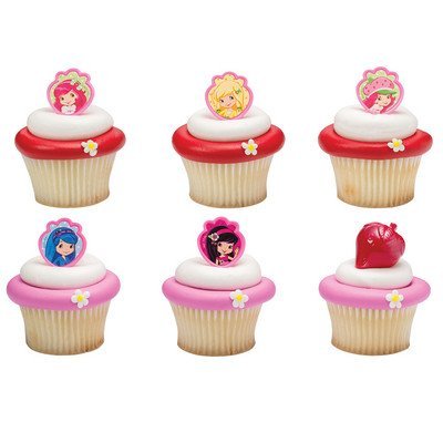 Strawberry Shortcake Friends Forever Cupcake Rings - 24 pc