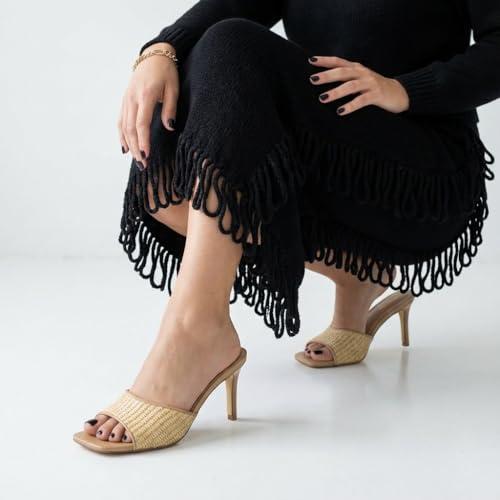 Image of CUSHIONAIRE Evie Kitten Heel Sandals for Women, Slip On One Band Dress Sandals with Memory Foam, Wide Widths and 3 Inch Heel