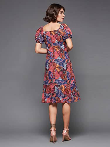 Image of Miss Chase Women's Sleeveless Collared Bodycon Above-Knee Polyester Dress