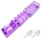 18-Streifen-Klebebandspender, Faltbarer Doppelrollen-Klebebandspender, tragbarer Faltbarer Doppelrollen-Klebebandspender zum Verpacken von Geschenken und Basteln