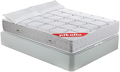 PIKOLIN Pack Colchón Wow, Muelles Ensacados 27cm + Canapé Abatibl...