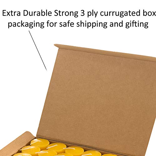 Votive Citronella Candles Summer Scented Indoor Outdoor Use - Authentic Citronella Oil - 10 Hour Burn Time - Yellow, Set Of 72 (Glass Holders Not Included) #TOP1