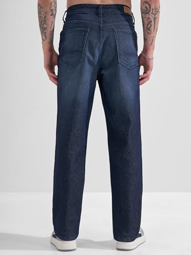 Image of Highlander Men's Straight Relaxed Fit Jeans | Stretchable | Everyday Comfort & Style| Jeans for Man|Premium Cotton Blend