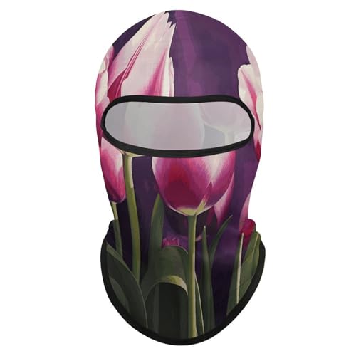 Balaclava para hombre y mujer, máscara para esquí con flores, cubreboca facial completo para ciclismo miniatura 7