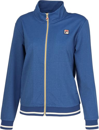 FILA TENNIS(フィラ テニス) テニス レディース ジャケット トラックジャケット 吸水速乾機能 UVカット加工 ストレッチ素材 EL0224 インディゴブルー XL