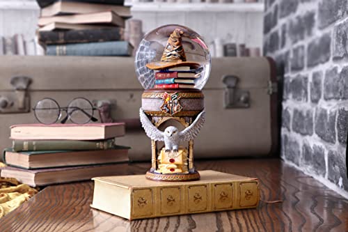Nemesis Now Harry Potter Hogwarts Snow Globe, Officially Licensed Collectible Merchandise, Hand-Painted Resin, Features Hedwig and The Sorting Hat