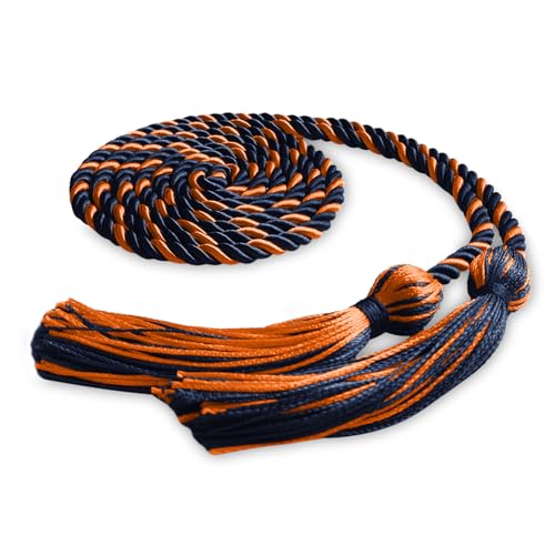 Image of Single Honor Cord Two-Color (Navy Blue /Orange)