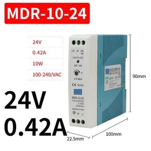 Alimentation à découpage 12V MDR-10W stabilisée pour tableau électrique