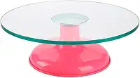 Bailarina Profissional de Vidro Temperado para Decoração de Bolos - SilverChef (Rosa)