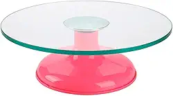 Bailarina Profissional de Vidro Temperado para Decoração de Bolos - SilverChef (Rosa)