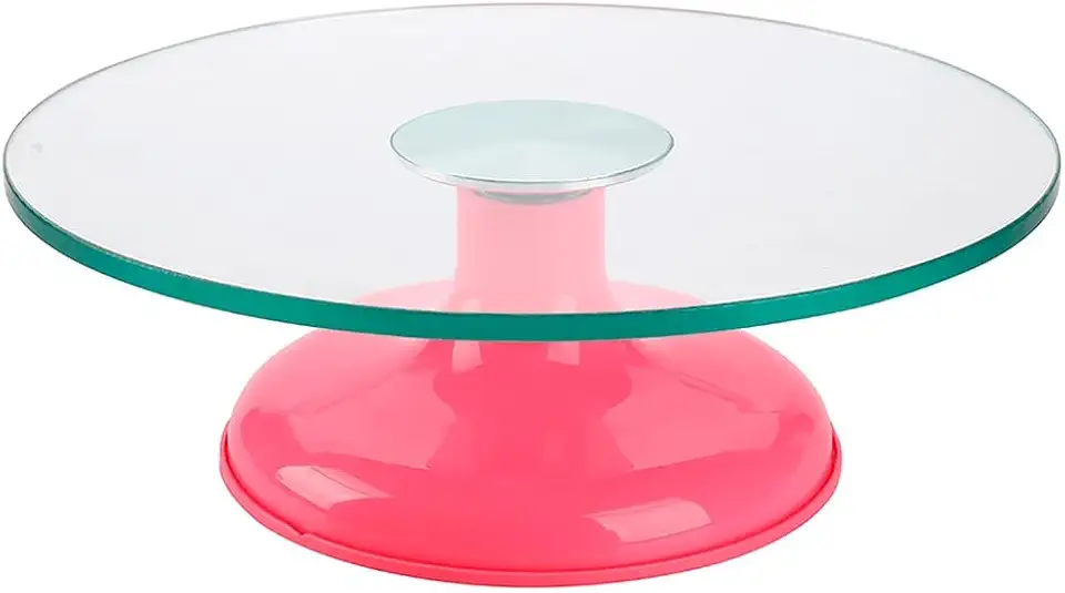 Bailarina Profissional de Vidro Temperado para Decoração de Bolos - SilverChef (Rosa)