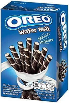 Image of DECADENT Oreo Wafer Roll, Creamy Munchy Vanilla, and Chocolate Flavored Cream, 54gEach 54g X Pack Of 2 (Product Of Vietnam)