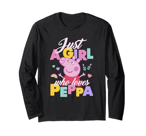 T-shirt Peppa Pig à manches longues pour fille fan du dessin animé