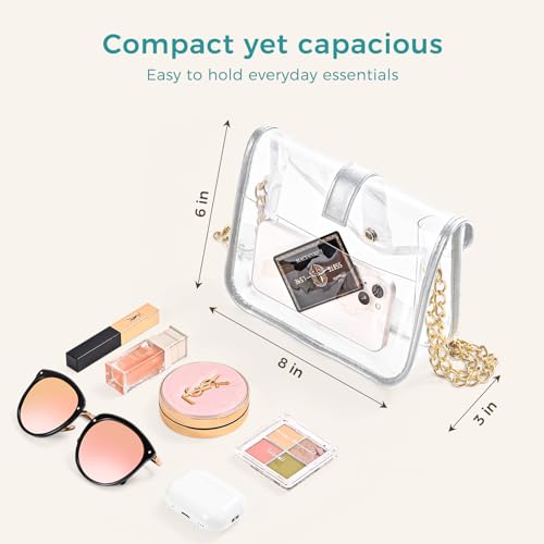ProCase Cute Clear Purse Stadium Approved for Women Ladies3
