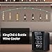 KingChii 6 Bottle Thermoelectric Wine Cooler Refrigerator Advanced Cooling Technology, Stainless Steel & Tempered Glass For Red Wine, Champagne for Home, Kitchen, or Office