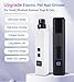 Upgrade Electric Pet Nail Grinder with LED Lights - 2-Speed Super Quiet and Low Vibration Rechargeable Cat Nail Trimmers,Professional Painless Pet Paws Grooming Tool, Small Medium Anxious Dogs & Cats