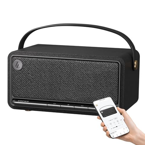 Edifier Retro Wood Bluetooth Speaker, Wireless Portable...