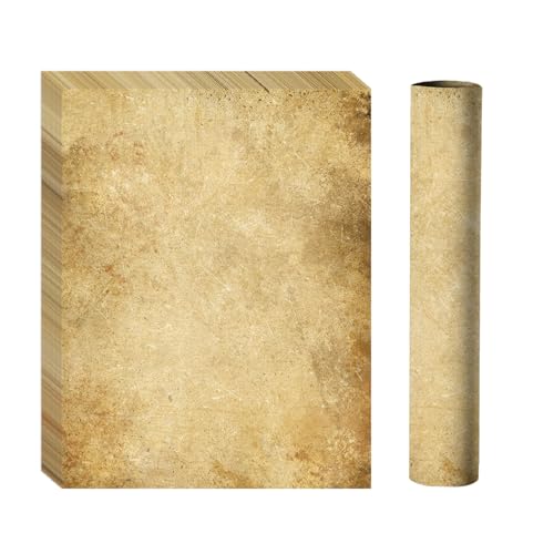 Goefun 100 Sheets Vintage Paper Parchment Paper for Printing