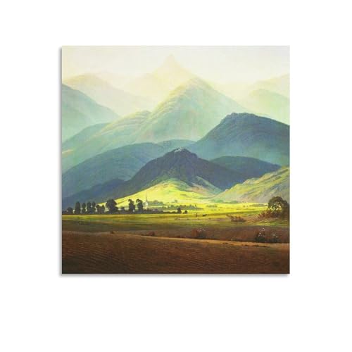 Impression sur toile Riesengebirge Friedrich tableau 70x70 cm