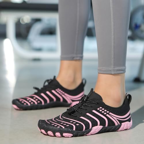 Image of Hike Barefoot Shoes for Women Men Breathable & Non-Slip Athletic Footwear Wide Toe Water Shoes,Designed for Walking,Running&Swimming