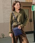 Befen Cuir véritable Petits Purs de corps pour les femmes Voyages Sacs de Corps Cross Léger avec bandoulière réglable