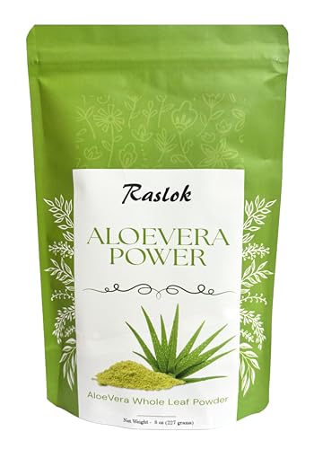 Raslok Aloe Vera Powder | Aloe barbadensis Powder | Natural