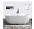 20-Sheets Peel and Stick Backsplash Marble 12"X12" Self Adhesive Wall Tile Back Splashes for Kitchen Bathroom (2, Pure White)
