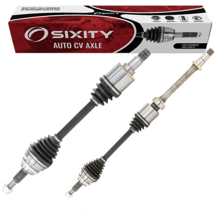 Sixity Auto 2 pc Front CV Axle Kit compatible with Toyota Camry 2.5L L4 3.5L V6 2007-2017 - Pair Left Right Driver Passenger Complete Axle Shaft