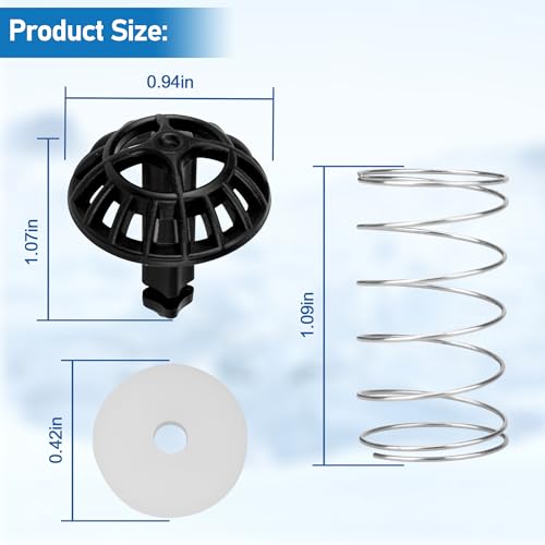 Image of Coffee Machine Brew Basket Bottom Spring Loaded Stopper Kits Replacement for Cuisinart Coffee Makers, Coffee Maker Parts Fit for Cuisinart DCC-1200, DCC-1200BCH, DCC-1200BW Brew Basket,2Pack