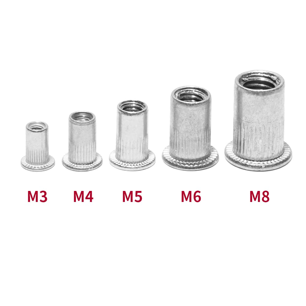 150PCS M3 M4 M5 M6 M8 M10 Rivet Nuts Assortment Kit EUR 21,62 - FR