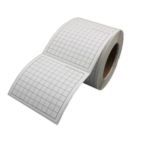Autocollants quadrillés 9,5 cm avec grille 10x10 pour enseignants