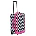 Rockland Fashion Softside Upright Luggage Set, Expandable, Pink Chevron, 2-Piece (14/19)