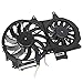GDSMOTU Cooling Fan 622540 for Audi for A4 Quattro 2002-2009 for Audi for A4 2002-2009 Black Driver Passenger Side/LH RH Electric Cooling Fan