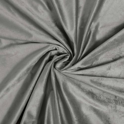Juego de cama terciopelo liso 240 x 220 cm de alta densidad con acabado sofisticado antracita 4