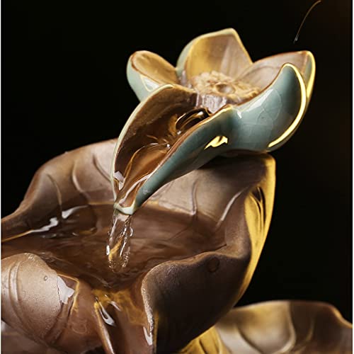 Ornement d'eau chanceuse chinoise en céramique avec cascade pour table - 4