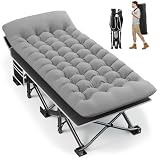 Fragess 32 Inch Extra Wide Cot with Mattress