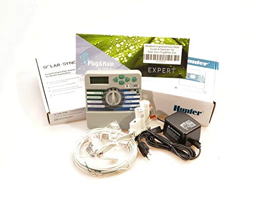 Preisvergleich Produktbild Plug&Rain Bewässerungssteuerung Indoor Hunter 4 Stationen mit Solar-Sync Expert
