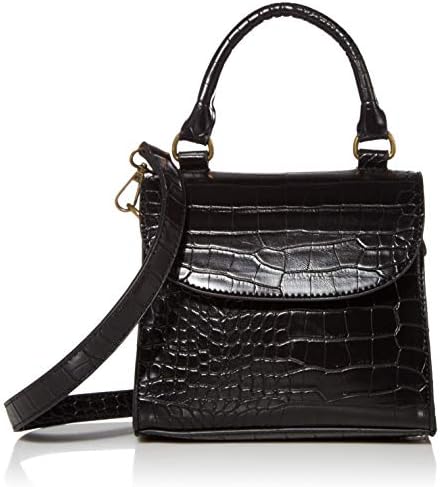 The Drop Women's Diana Top Handle Crossbody Bag, Black, One Size