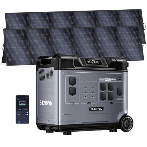 OUKITEL P5000 Pro 4000W Tragbare Powerstation 5120Wh Solargenerator