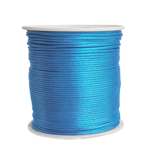 Momplus 1.5Mm Bracelet String Cord Polyester Beading String Beading Braided Thread String For Braiding Hair And Braiding Chinese Knot(Lake Orchid,110 Yard) #TOP5