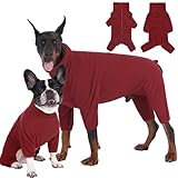 Axcimond Hundemantel Warm Hundepullover Fleece Pullover Hund Doppelter Reißverschluss Langarm Hundewintermantel Warm Hundepullover für kleine mittlere große Hunde Hundemantel mit Beinen Hundejacke