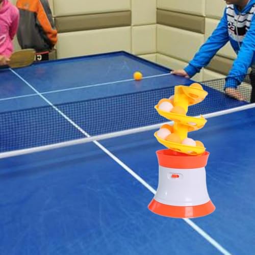 Aymzbd Table Tennis Robot, Ping Pong Ball Machine, Ping Pong Practicing Automatic Table Tennis Machine for Exercise Indoor Outdoor, Straight Serve - Thumbnail 5