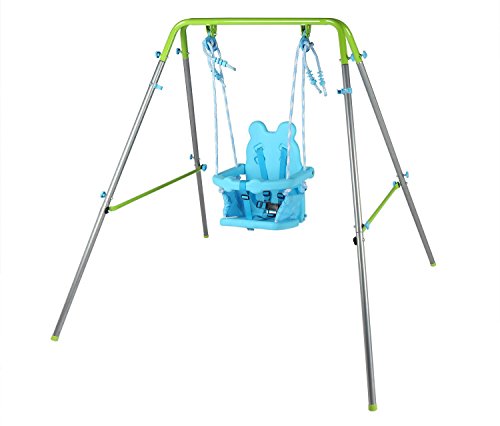 Balançoire Pliante pour Enfant, balançoire intérieure, balançoire extérieure avec sécurité, bébé siège balançoire de Jardin Portable Cover