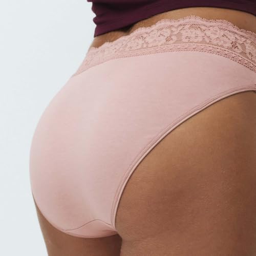 Image of Marks & Spencer Women's 5 Pack Cotton Lycra High Leg & Lace Knickers