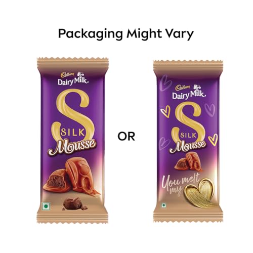 Cadbury Dairy Milk Silk Mousse Valentine's Gift Pack Chocolate Bars, 48.5 g (Pack of 6)