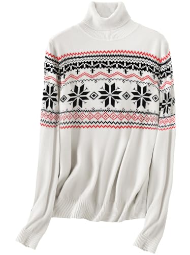Image of SANGTREE Women's Turtleneck Sweaters Long Sleeve Pullover Tops | Breathable Lightweight Fabric| Fall Winter Fashion Outfits| Perfect for Daily,Office,Vacations,Holiday,Family Gatherings Etc.