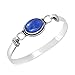 925 Silver Plated 9.10ct, Genuine Lapis Bangle Made by Sterling Silver Jewelry